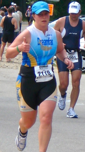 Jean Gillis during 2012 Ironman