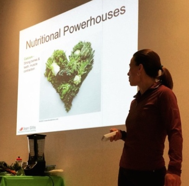 Jean at a Nutrition Seminar