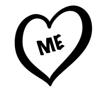 Image of heart with the word me inside