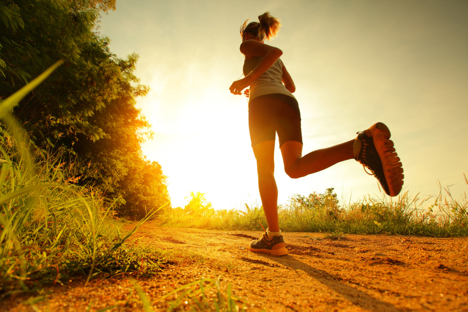 Female Running Sunrise