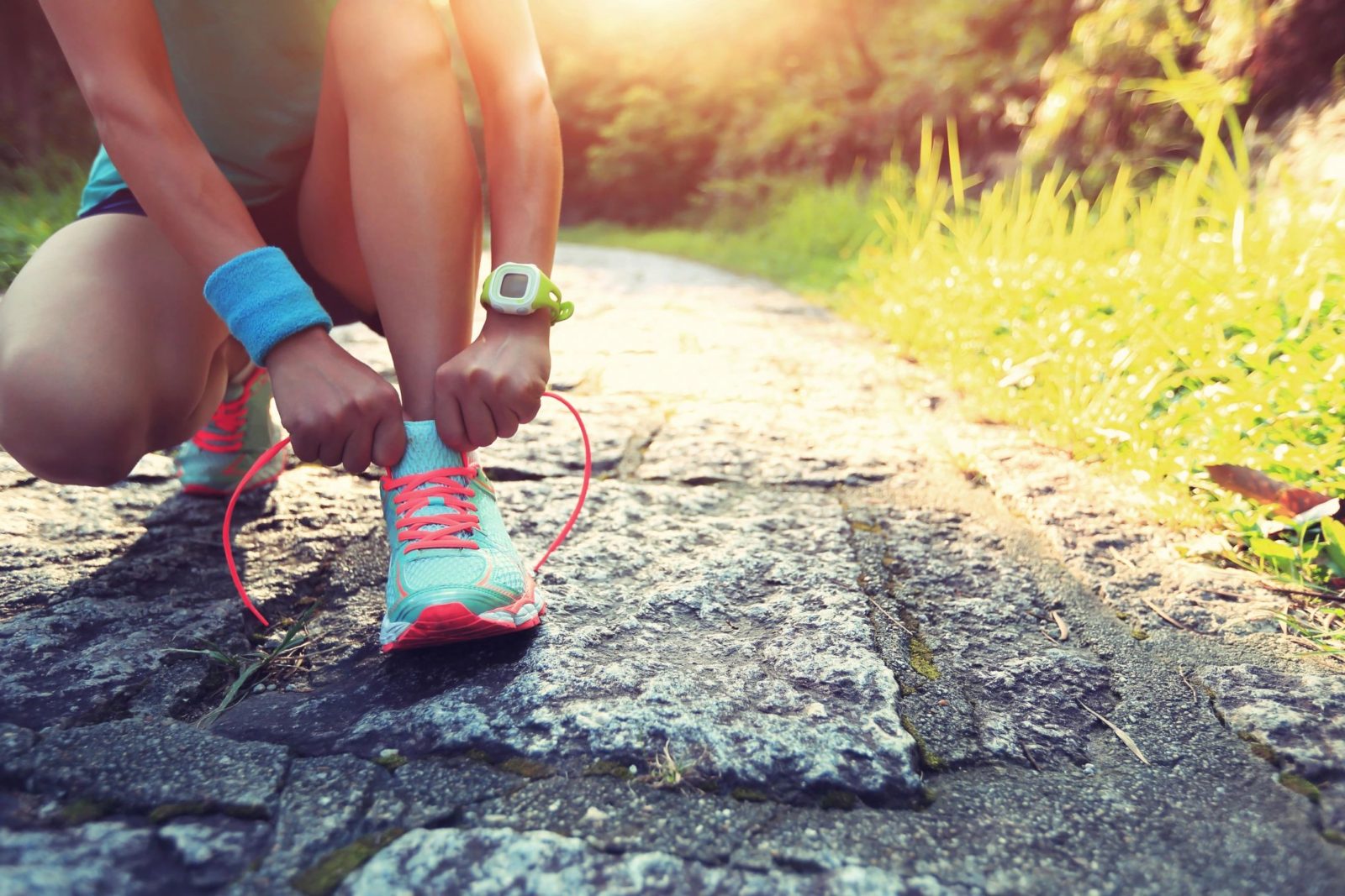 Female Runner Sneakers Outdoors